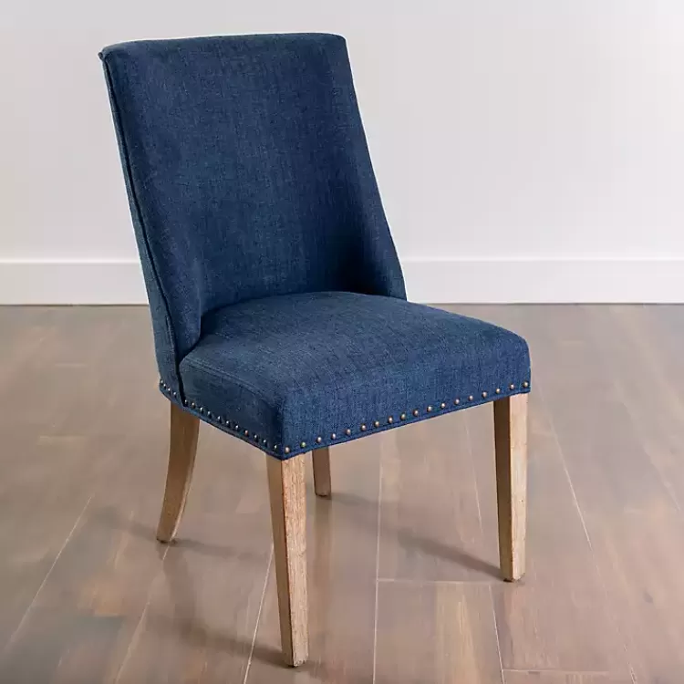 Julia Navy Upholstered Dining Chair>Kirklands Home Fashion