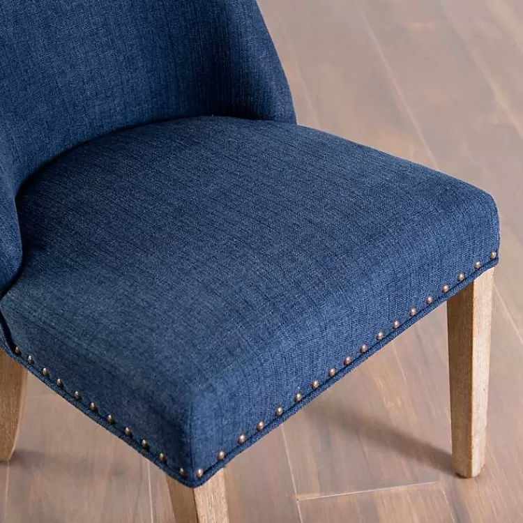 Julia Navy Upholstered Dining Chair>Kirklands Home Fashion