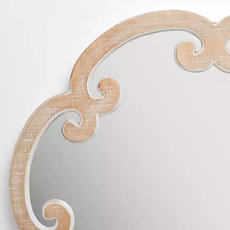 Juliette Curled Frame Wood Wall Mirror>Kirklands Home Best
