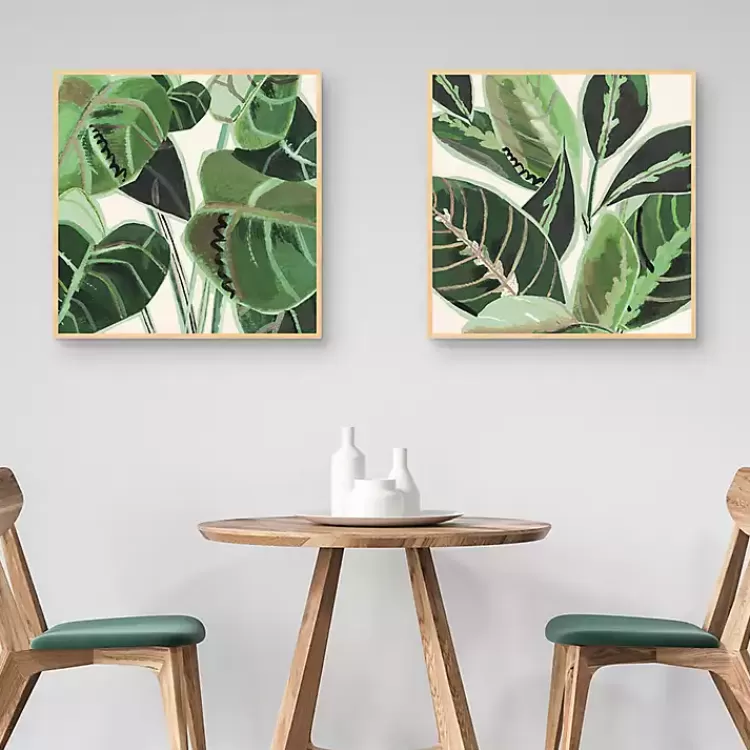 Jungle Close Up Framed Canvas Art Prints, Set of 2>Kirklands Home Cheap