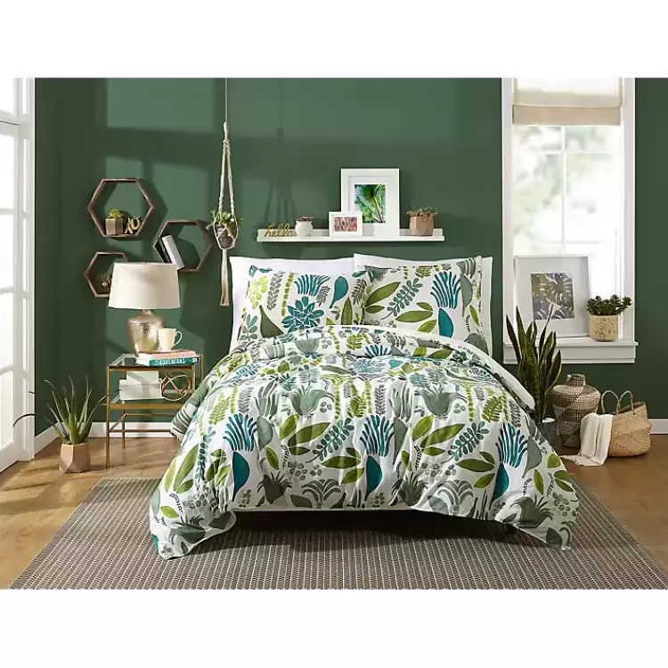 Justina Blakeney Green Jardin King Duvet Set>Kirklands Home Sale