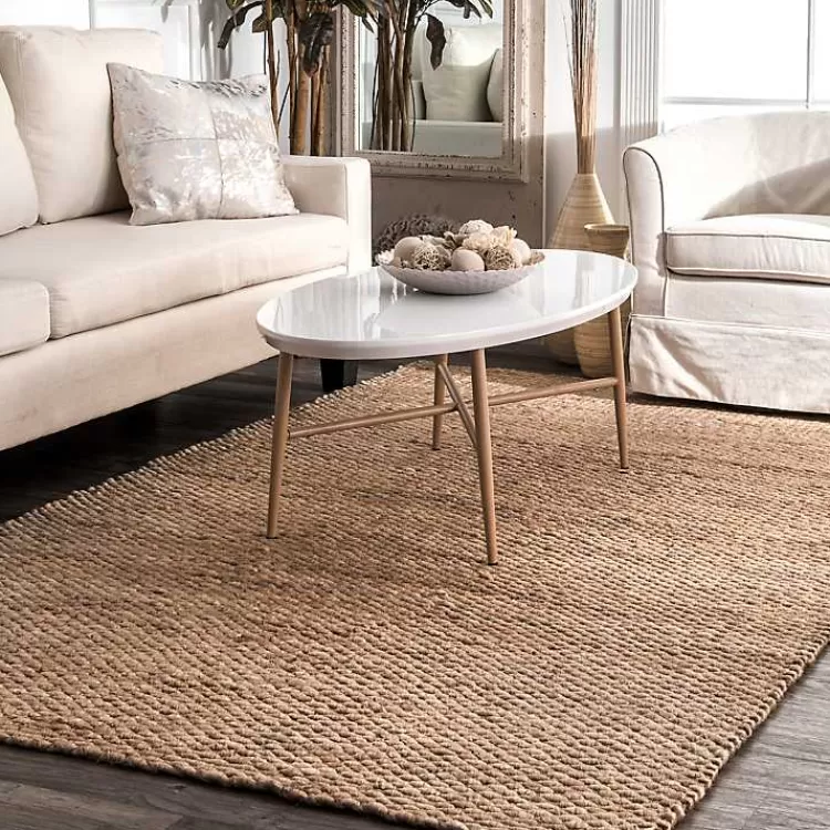 Jute Hand Woven Halsey Area Rug, 4x6>Kirklands Home Outlet
