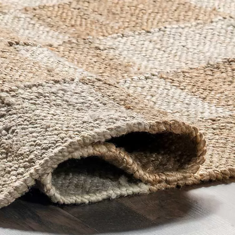 jute_tan_checkered_area_rug_x_3.webp Jute Tan Checkered Area Rug, 5x8>Kirklands Home Best Sale