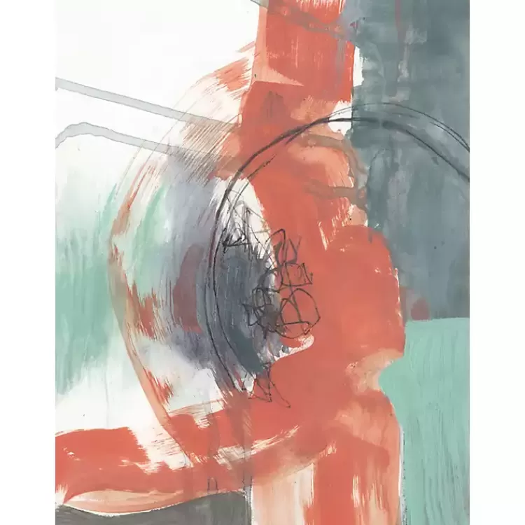 Juxtaposed Coral I Canvas Art Print>Kirklands Home Best Sale