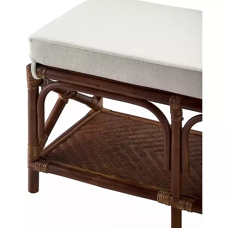 Kaili Rattan Cushioned Bench>Kirklands Home Best