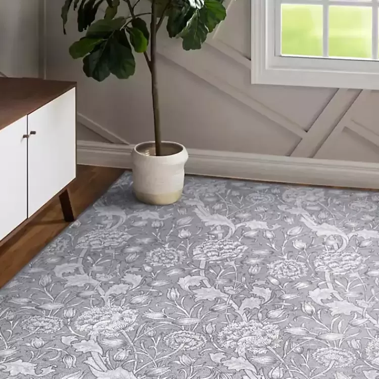 Kalini Floral Washable Area Rug, 5x7>Kirklands Home Clearance