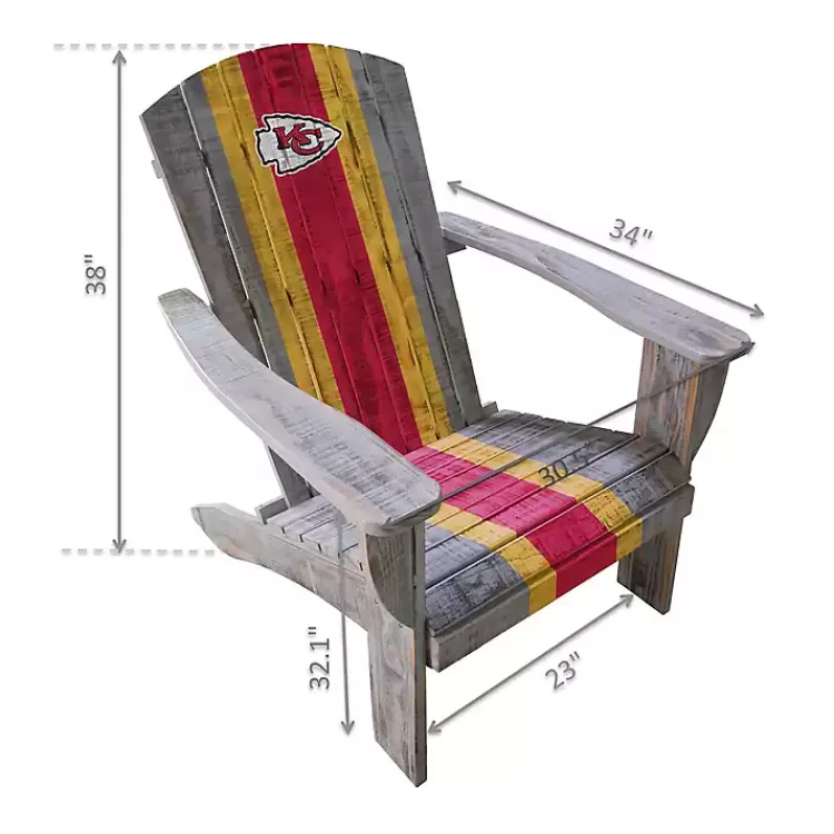 Kansas City Chiefs Adirondack Outdoor Chair>Kirklands Home New