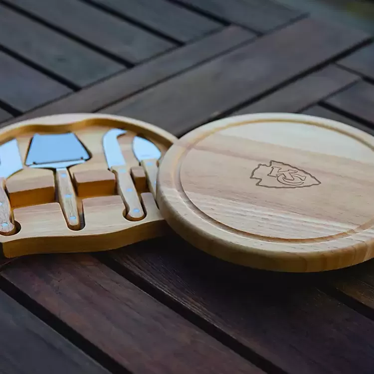 kansas_city_chiefs_cheese_board_and_tool_set_2.webp Kansas City Chiefs Cheese Board and Tool Set>Kirklands Home Hot