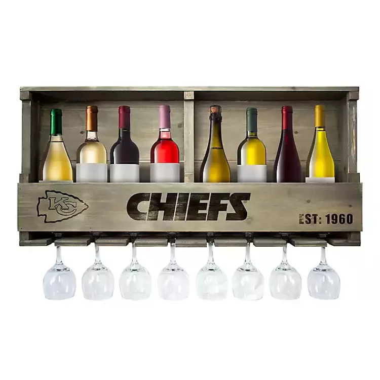 Kansas City Chiefs Reclaimed Wood Bar Shelf>Kirklands Home Sale