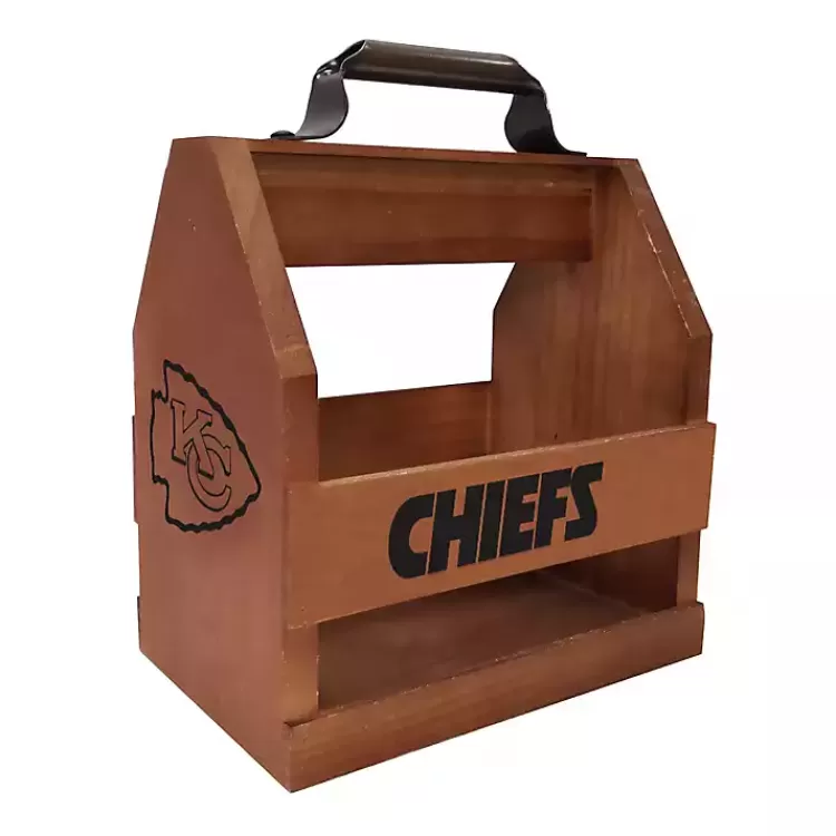 Kansas City Chiefs Wooden Condiment Caddy>Kirklands Home Discount