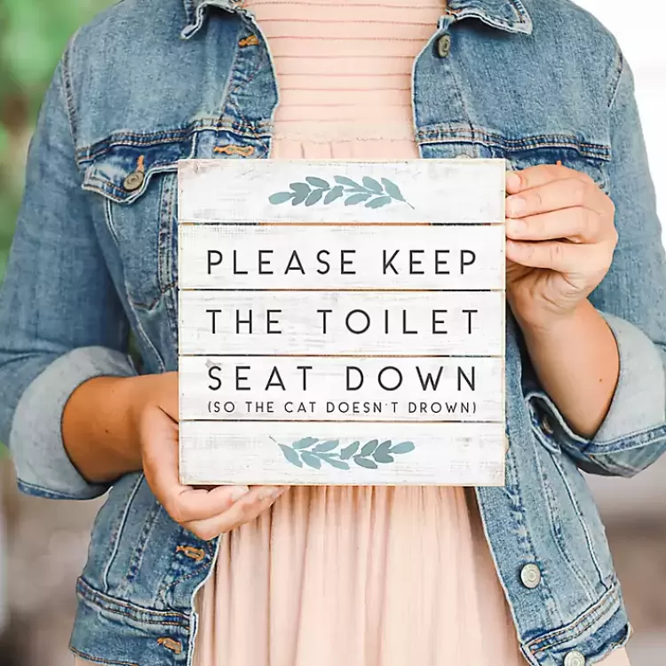 keep_the_seat_down_wall_plaque_3.webp Keep the Seat Down Wall Plaque>Kirklands Home Best Sale