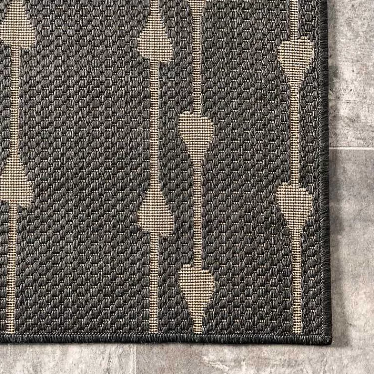 kendall_gray_vertical_teardrop_outdoor_rug_x_4.webp Kendall Gray Vertical Teardrop Outdoor Rug, 5x8>Kirklands Home Cheap