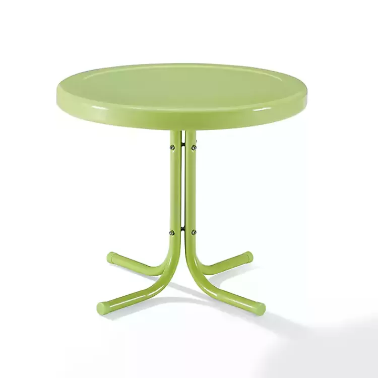 Key Lime Retro Metal Outdoor Side Table>Kirklands Home Cheap