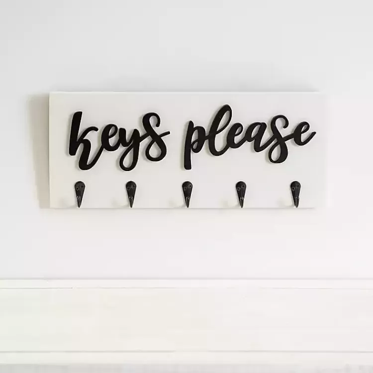 Keys Please Wooden Hooks>Kirklands Home Online