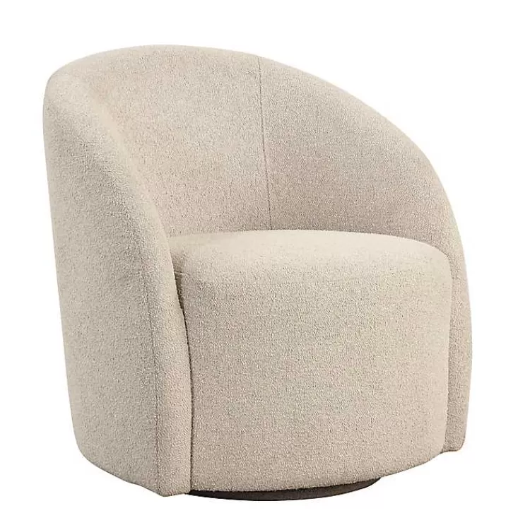 Khaki Boucle Danielle Accent Chair>Kirklands Home Outlet