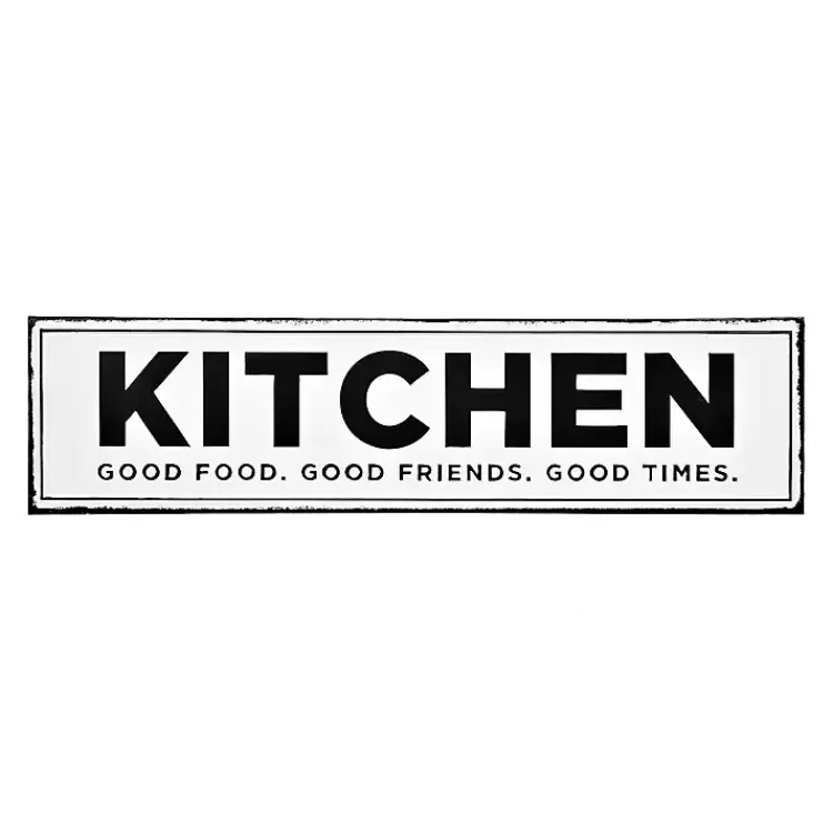 Kitchen Good Food Good Friends Good Times Plaque>Kirklands Home Store
