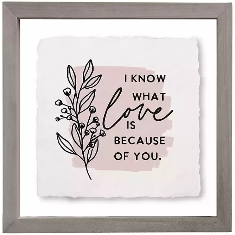 Know What Love Is Framed Wall Plaque>Kirklands Home Flash Sale