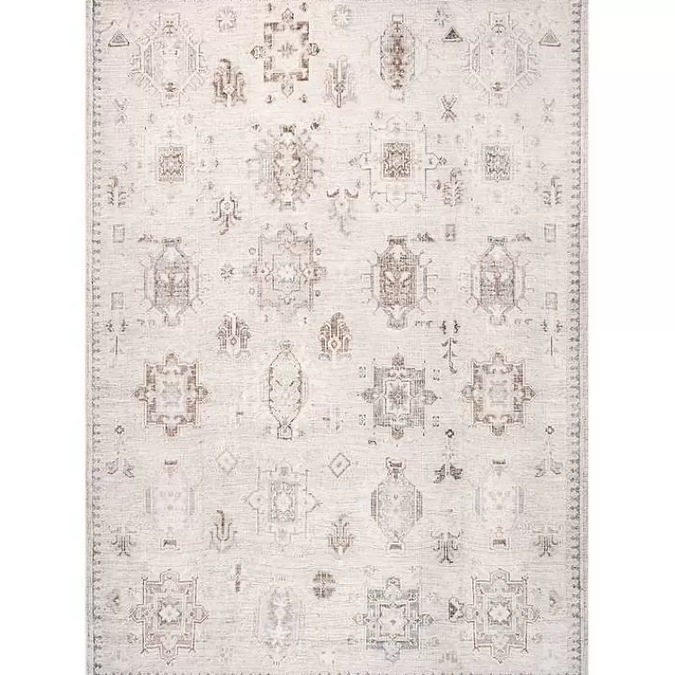 Krystin Distressed Washable Area Rug, 5x8>Kirklands Home Fashion