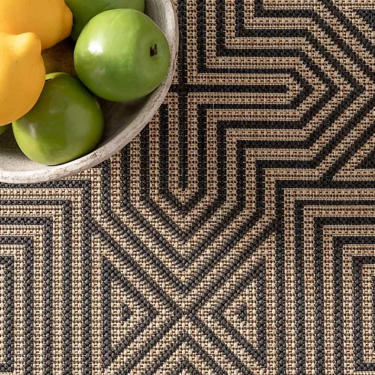 kylie_gray_modern_abstract_outdoor_rug_x_2-1.webp Kylie Gray Modern Abstract Outdoor Rug, 5x8>Kirklands Home Outlet