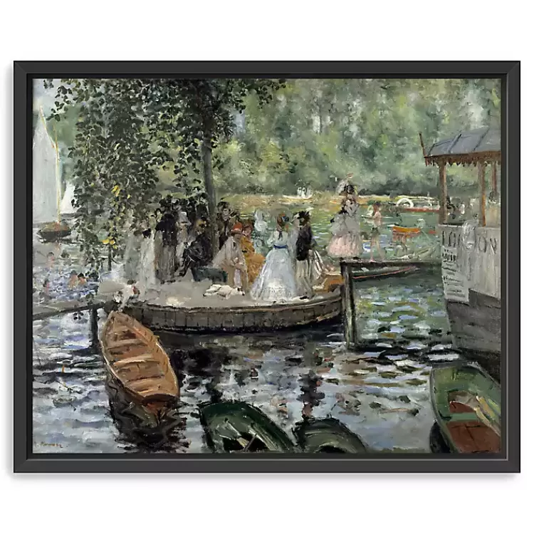 La Grenouillère Framed Canvas Art Print, 26x32>Kirklands Home Best