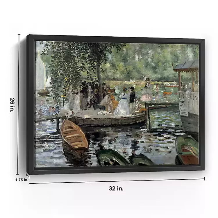 la_grenouillre_framed_canvas_art_print_x_2.webp La Grenouillère Framed Canvas Art Print, 26x32>Kirklands Home Best