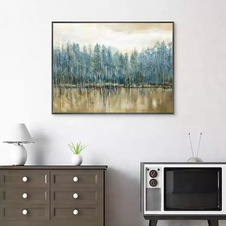 lakeside_blues_framed_canvas_art_print_2.webp Lakeside s Framed Canvas Art Print>Kirklands Home Hot