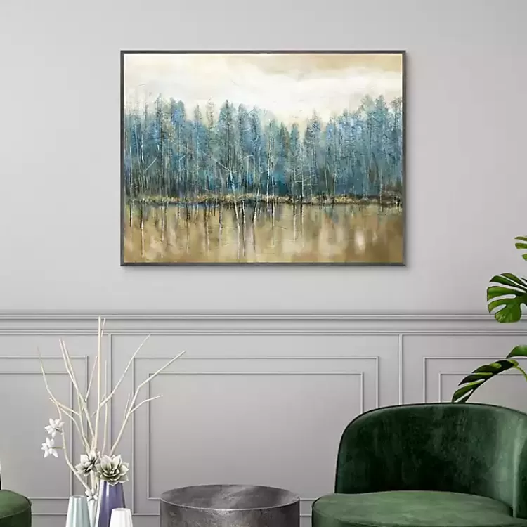 lakeside_blues_framed_canvas_art_print_3.webp Lakeside s Framed Canvas Art Print>Kirklands Home Hot