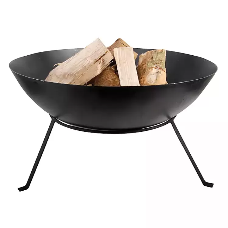 Large Metal Fire Bowl with Tapered Legs>Kirklands Home Discount