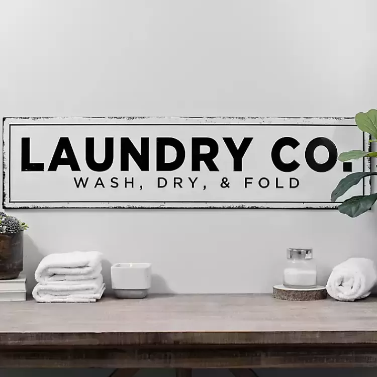 Laundry Co. Metal Wall Plaque>Kirklands Home Clearance