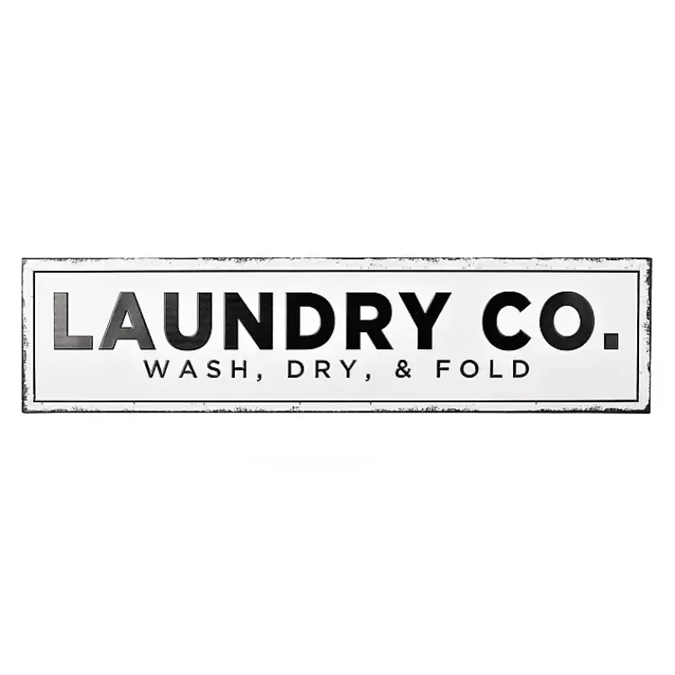 Laundry Co. Metal Wall Plaque>Kirklands Home Clearance