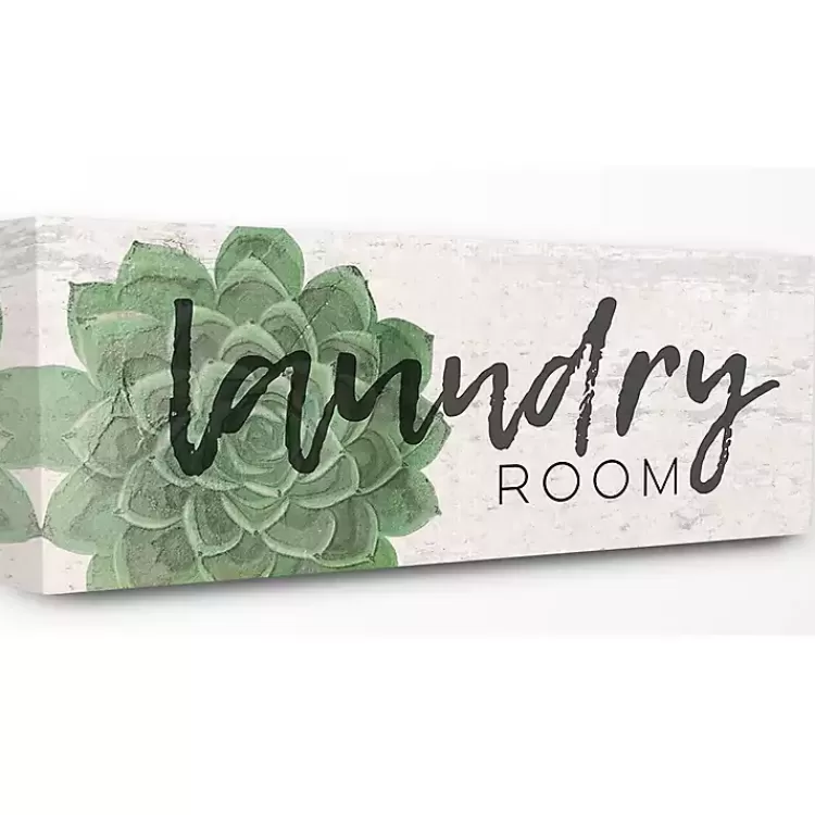 Laundry Room Succulent Canvas Art Print>Kirklands Home Sale