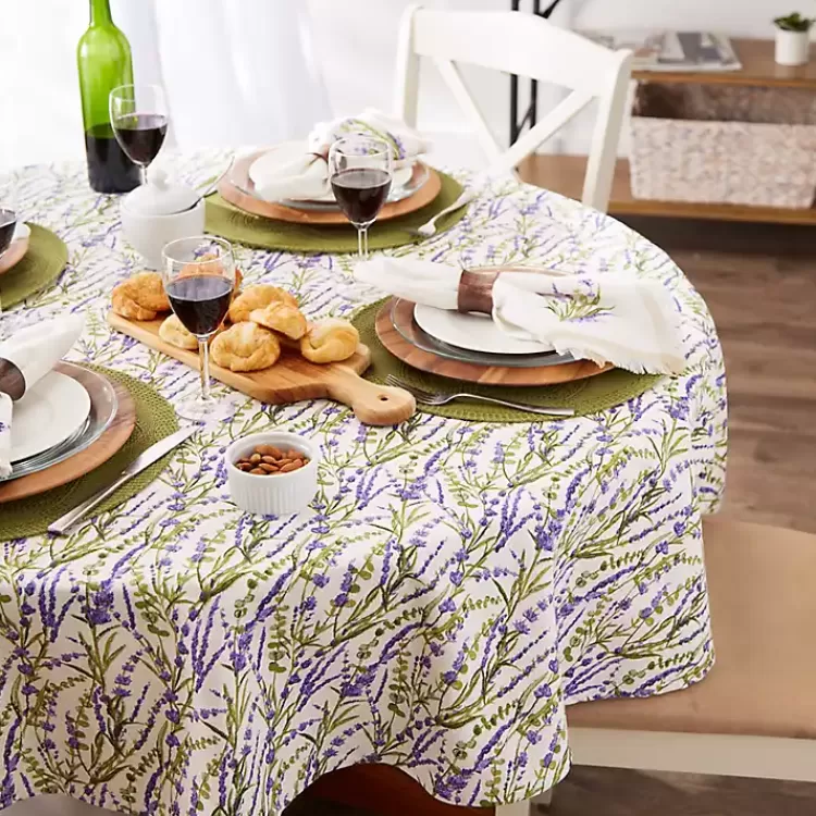 Lavender Fields Round Tablecloth>Kirklands Home Shop