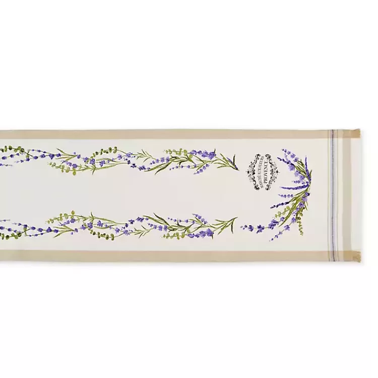 Lavender Garland Cotton Table Runner>Kirklands Home Hot