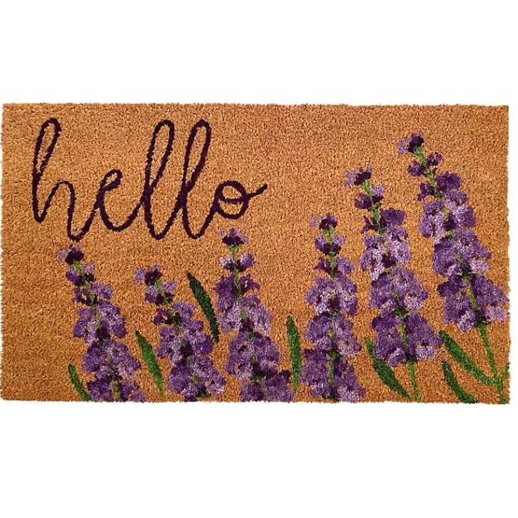 Lavender Hello Doormat>Kirklands Home Fashion