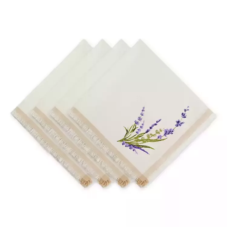 Lavender Sprigs Cotton Napkins, Set of 4>Kirklands Home Cheap
