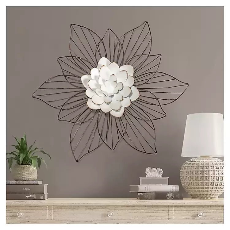Layered Flower Metal Wall Plaque>Kirklands Home Cheap