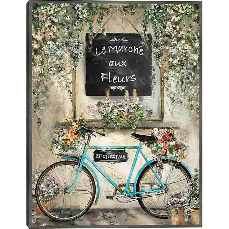 Le Marche Aux Fleurs Framed Canvas Art Print>Kirklands Home New