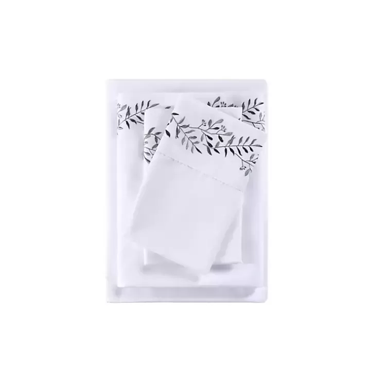 Leafy Vine Hem Microfiber 4-pc. Full Sheet Set>Kirklands Home Online