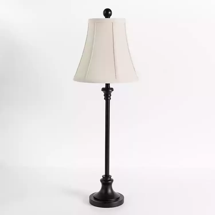 Leah Black Candlestick Buffet Lamp>Kirklands Home Fashion