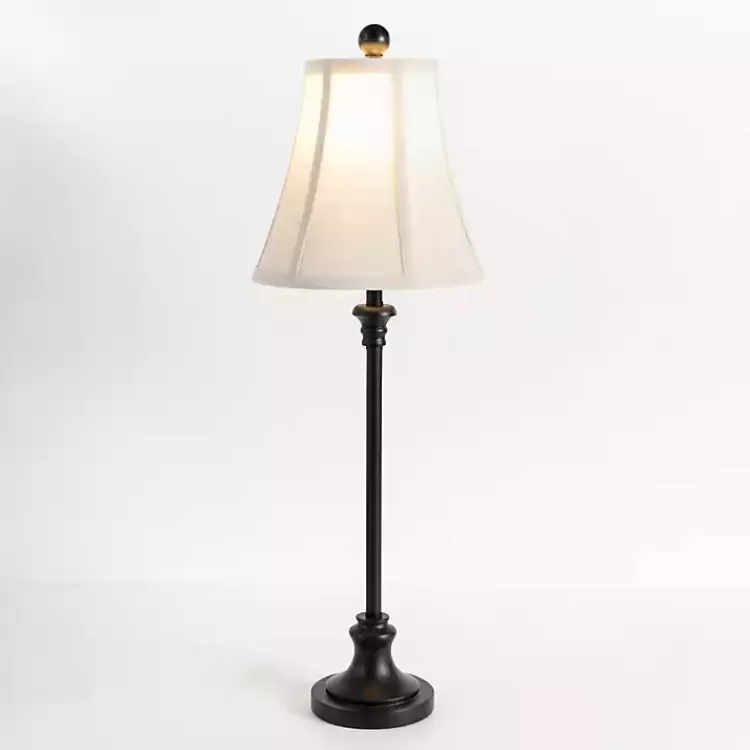 Leah Black Candlestick Buffet Lamp>Kirklands Home Fashion