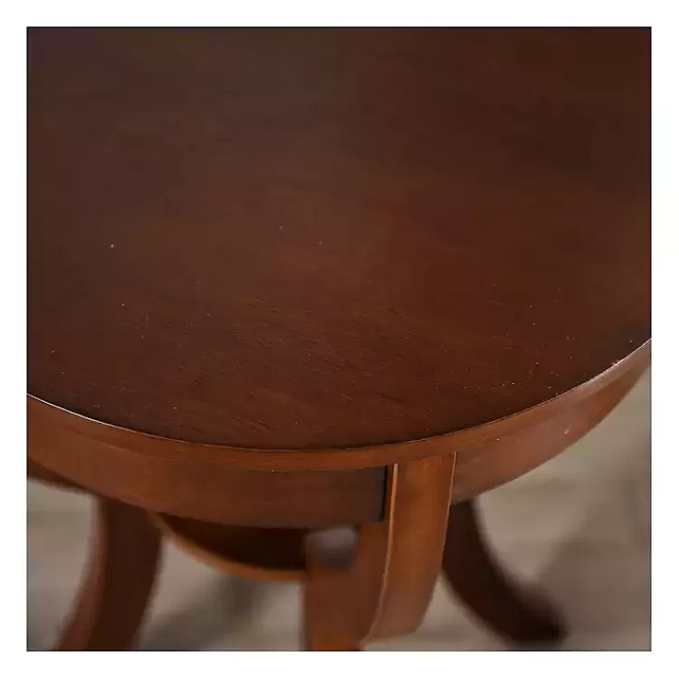 leila_round_cherry_accent_table_2.webp Leila Round Cherry Accent Table>Kirklands Home Hot