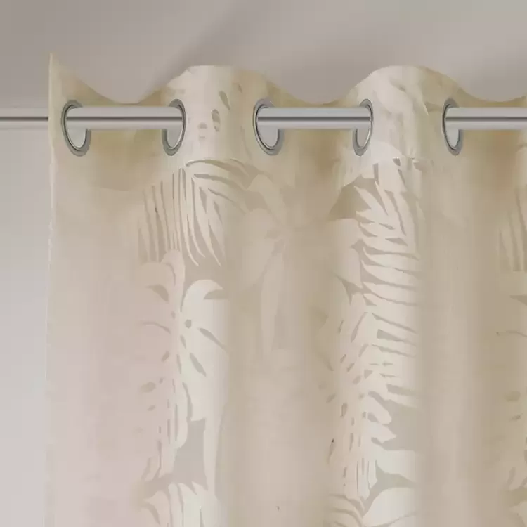 leilani_tan_palm_leaf_curtain_panel__in_4-1.webp Leilani Palm Leaf Curtain Panel, 84 in.>Kirklands Home Flash Sale