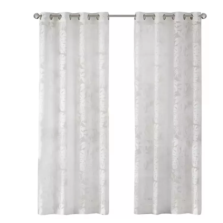 Leilani Palm Leaf Curtain Panel, 84 in.>Kirklands Home Best