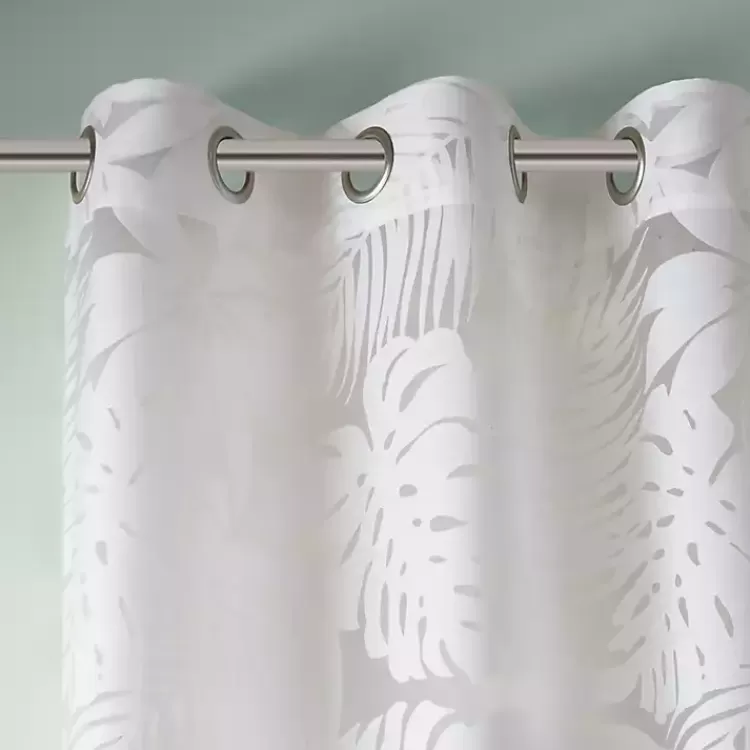leilani_white_palm_leaf_curtain_panel__in_3-1.webp Leilani Palm Leaf Curtain Panel, 63 in.>Kirklands Home Online