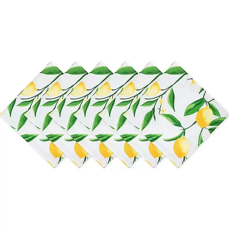 Lemon Bliss Outdoor Napkins, Set of 6>Kirklands Home Flash Sale