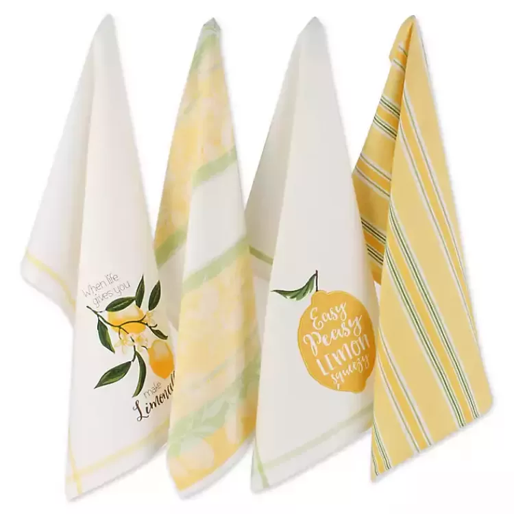 lemon_bliss_printed_kitchen_towels_set_of__2.webp Lemon Bliss Printed Kitchen Towels, Set of 4>Kirklands Home Clearance