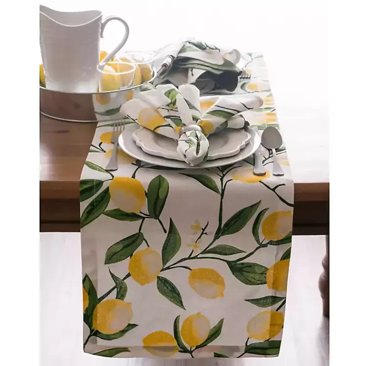 Lemon Bliss Table Runner, 108 in.>Kirklands Home Online