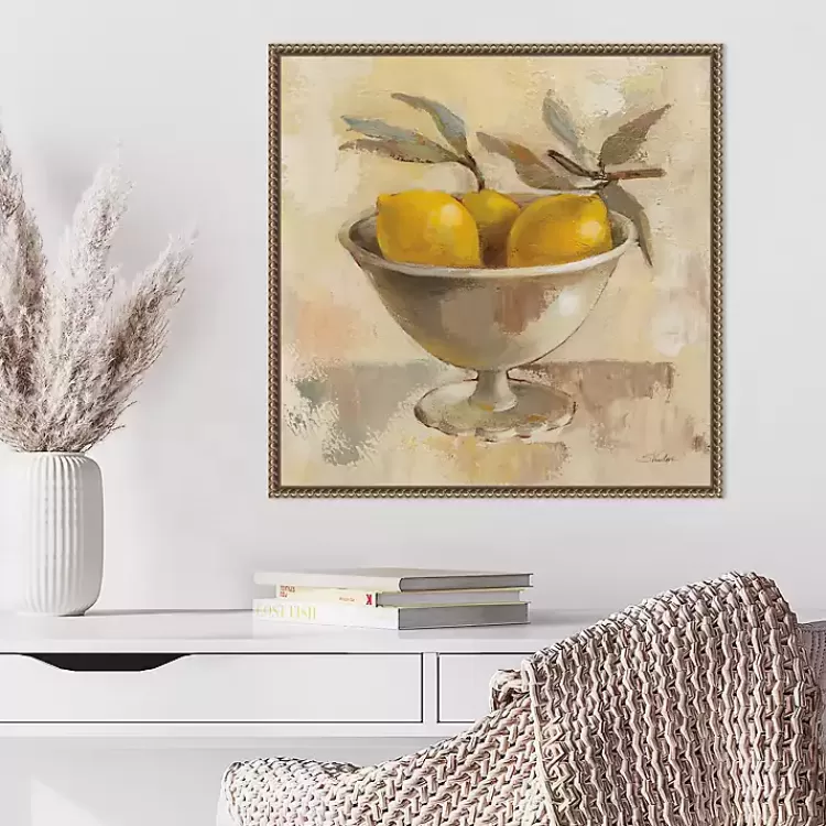 lemon_bowl_framed_canvas_art_print_3.webp Lemon Bowl Framed Canvas Art Print>Kirklands Home Hot