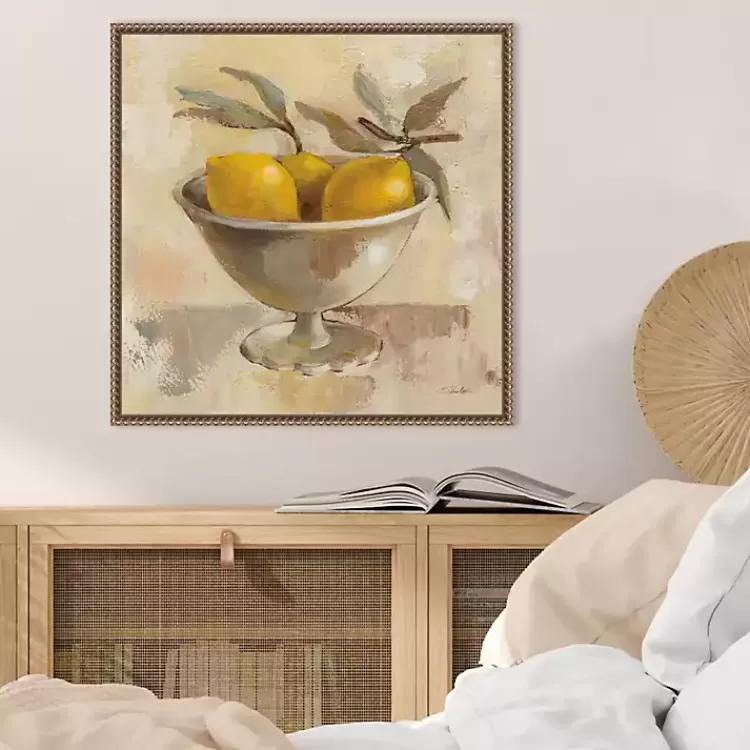 lemon_bowl_framed_canvas_art_print_4.webp Lemon Bowl Framed Canvas Art Print>Kirklands Home Hot