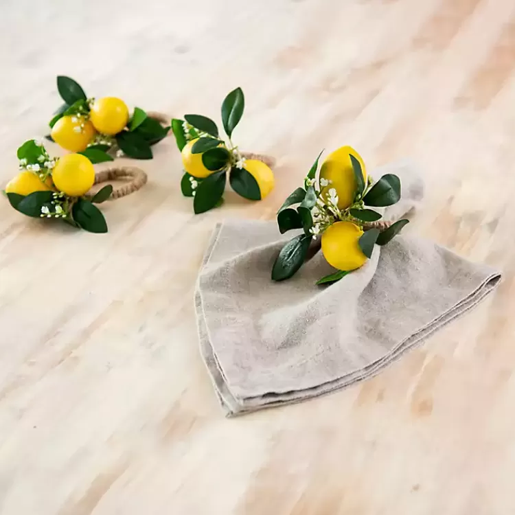 Lemon Napkin Ring>Kirklands Home New